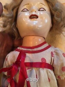 Vintage Shirley Temple Composition Doll Unmarked Rare Baby Doll