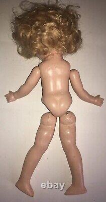 Vintage Shirley Temple Composition Ideal Doll 13 As Is/Needs TLC For Repair