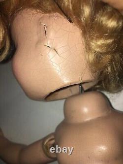 Vintage Shirley Temple Composition Ideal Doll 13 As Is/Needs TLC For Repair