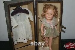Vintage Shirley Temple Doll 13 with Doll Case and Clothes