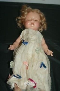 Vintage Shirley Temple Doll 13 with Doll Case and Clothes