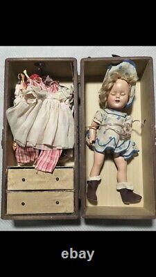 Vintage Shirley Temple Doll Marked #14 With Box And Clothes