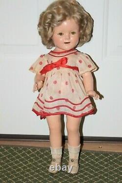 Vintage Shirley Temple Ideal Composition 17 inch 1934 Doll