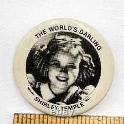 Vintage Shirley Temple The World's Darling Genuine Doll 1.5 Pinback Button JJ4