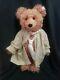 Vintage Steiff 16 Mohair Teddy Rose Bear With Vintage Clothing