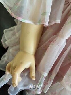 Vtg 34Life-size Shirley Temple Doll Danbury Mint Original Outfit Movable Wrist