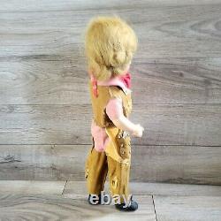 Vtg 40s Ideal Shirley Temple Doll Western Cowboy Cowgirl Suede Chaps -AS IS-READ