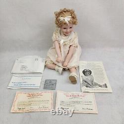 Vtg Shirley Temple Little Miss Shirley By Elke Hutchens M8616 Porcelain Doll