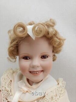Vtg Shirley Temple Little Miss Shirley By Elke Hutchens M8616 Porcelain Doll
